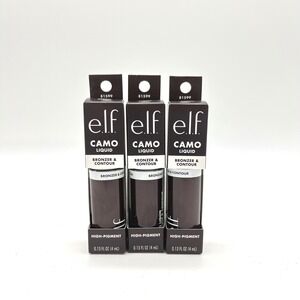 ELF Camo Liquid Bronzer & Contour‎ 11 Rich Riche High Pigment Set of 3